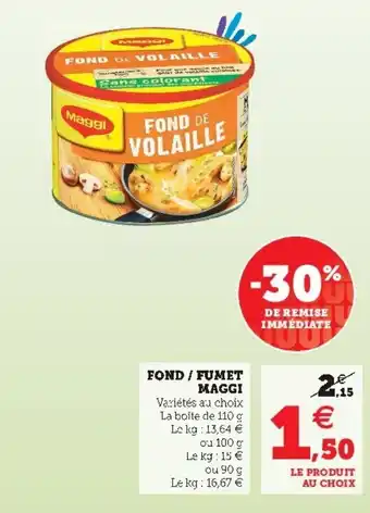 Super U Fond / fumet maggi offre