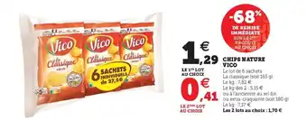 Super U Chips nature vico offre