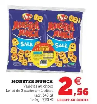 Super U Monster munch offre