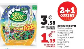 Super U Bonbons lutti offre