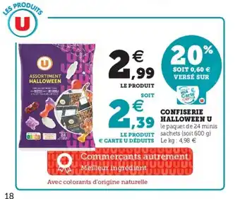 Super U Confiserie halloween u offre
