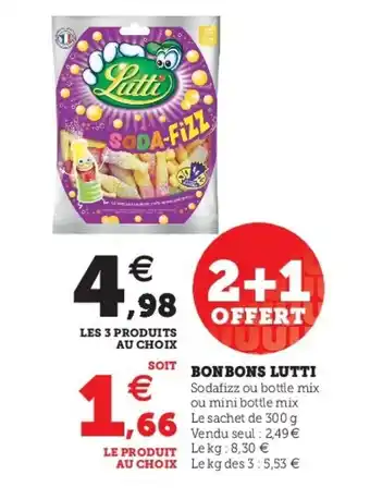 Super U Bonbons lutti offre
