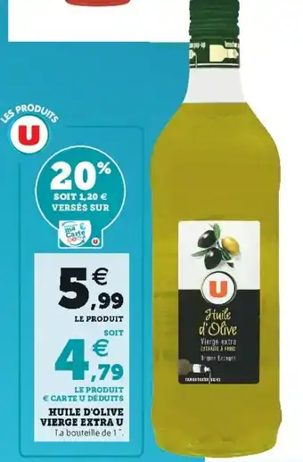 Super U Huile d'olive vierge extra u offre