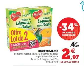 Super U Soupes liebig offre