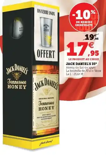 Super U Jack daniel's 35 offre