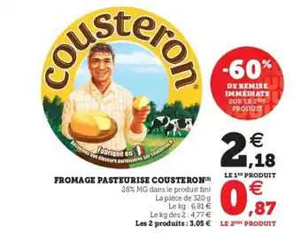 Fromage pasteurise cousteron