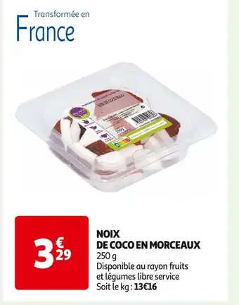 Auchan Supermarché NOIX DE COCO EN MORCEAUX offre