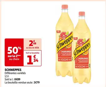 Auchan Supermarché SCHWEPPES offre