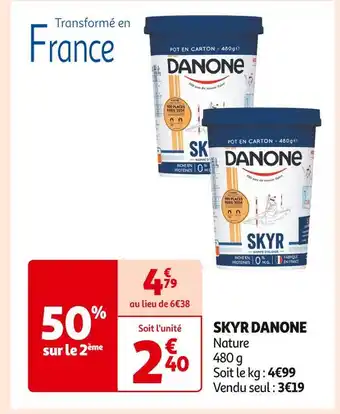 Auchan Supermarché DANONE SKYR offre