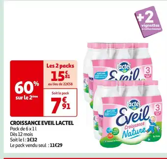 Auchan Supermarché LACTEL CROISSANCE EVEIL offre