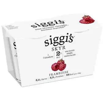 Auchan Supermarché Skyr Framboise Siggi's offre
