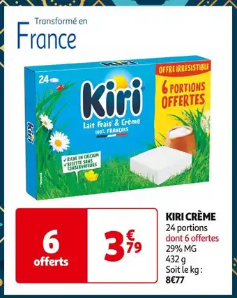 Auchan Supermarché KIRI KIRI CRÈME offre