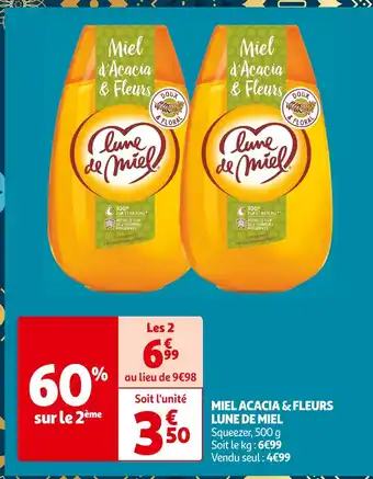 Auchan Supermarché LUNE DE MIEL MIEL ACACIA & FLEURS offre