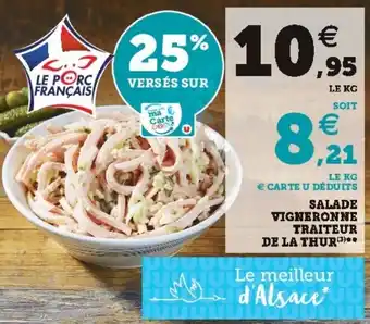 Super U Salade vigneronne traiteur de la thua offre