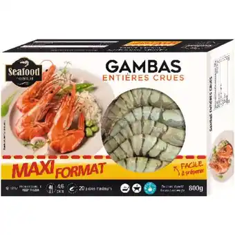 Auchan Gambas Entières Crues Surgelées offre