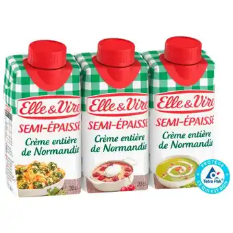 Auchan Crème Entière De Normandie Elle & Vire offre