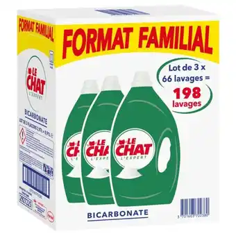 Auchan Lessive Liquide Bicarbonate Le Chat offre