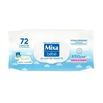 Auchan Lingettes Mixa Bébé offre