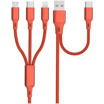 Auchan Câble Qilive 5 En 1 8Pin/Micro-Usb/Usbc offre