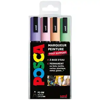 Auchan Set 4 Marqueurs Posca offre