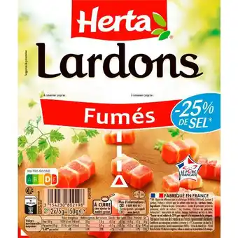 Auchan Lardons Fumés Herta offre