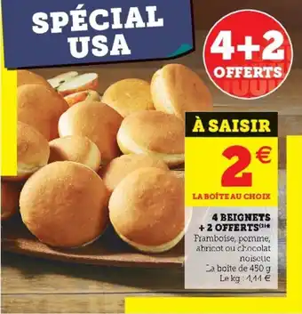 Super U 4 Beignets + 2 offerts offre
