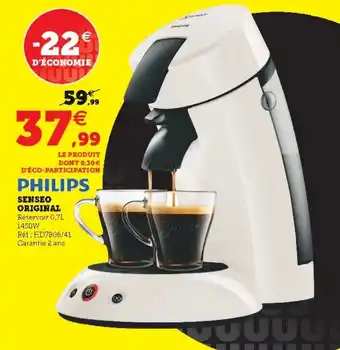 Super U Senseo original offre