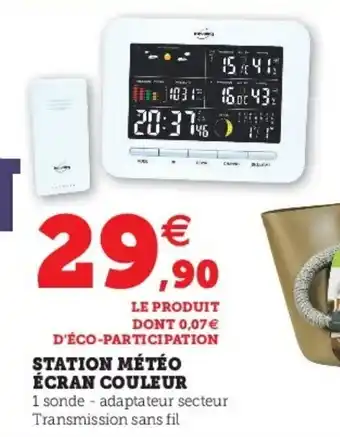 Station météo écran couleur