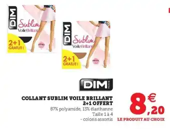 Collant sublim voile brillant