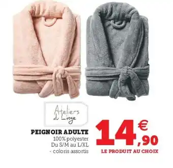 Super U Peignoir adulte offre
