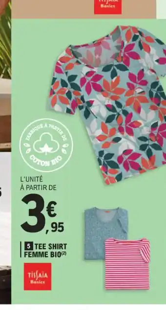 E.Leclerc TEE SHIRT FEMME BIO(2) offre