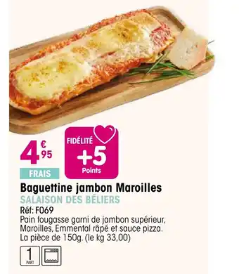 Croque Gel Baguettine jambon Maroilles offre