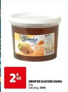 Auchan Samia - sirop de glucose offre