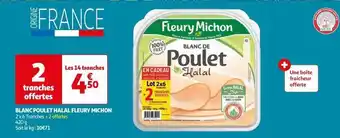 Auchan Fleury michon - blanc de poulet halal offre