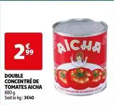 Auchan Aicha - double concentré de tomates offre