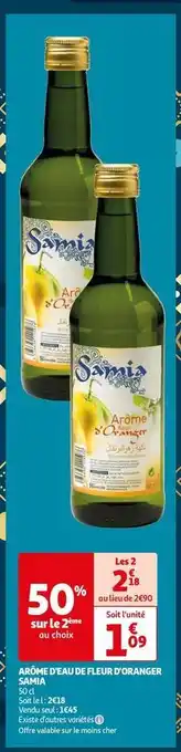 Auchan Samia - arome d'eau de fleur d'oranger offre