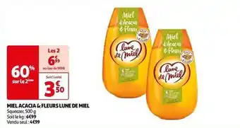 Auchan Lune de miel - miel acacia&fleurs offre