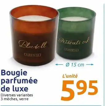 Bougie parfumée de luxe