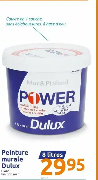 Action Peinture murale Dulux offre