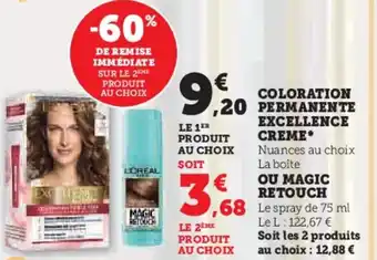 Hyper U COLORATION PERMANENTE offre