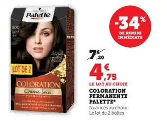 Hyper U COLORATION PERMANENTE offre