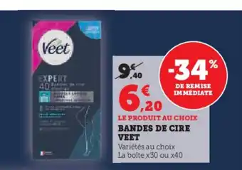 BANDES DE CIRE VEET