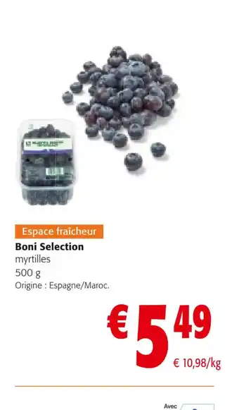 Colruyt Boni Selection myrtilles offre