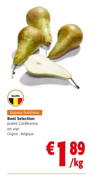 Boni Selection poires Conférence