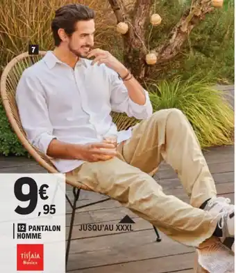 E.Leclerc 12 PANTALON HOMME offre