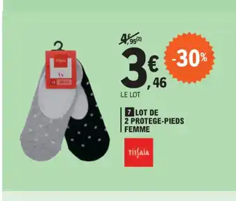 E.Leclerc 7 LOT DE 2 PROTEGE-PIEDS FEMME offre