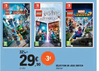 E.Leclerc SÉLECTION DE JEUX SWITCH offre