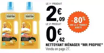 Nettoyant ménager "Mr Propre"