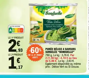 E.Leclerc PURÉE DÉLICE 4 SAVEURS offre