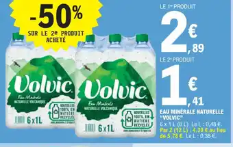 E.Leclerc EAU MINÉRALE NATURELLE "VOLVIC" offre